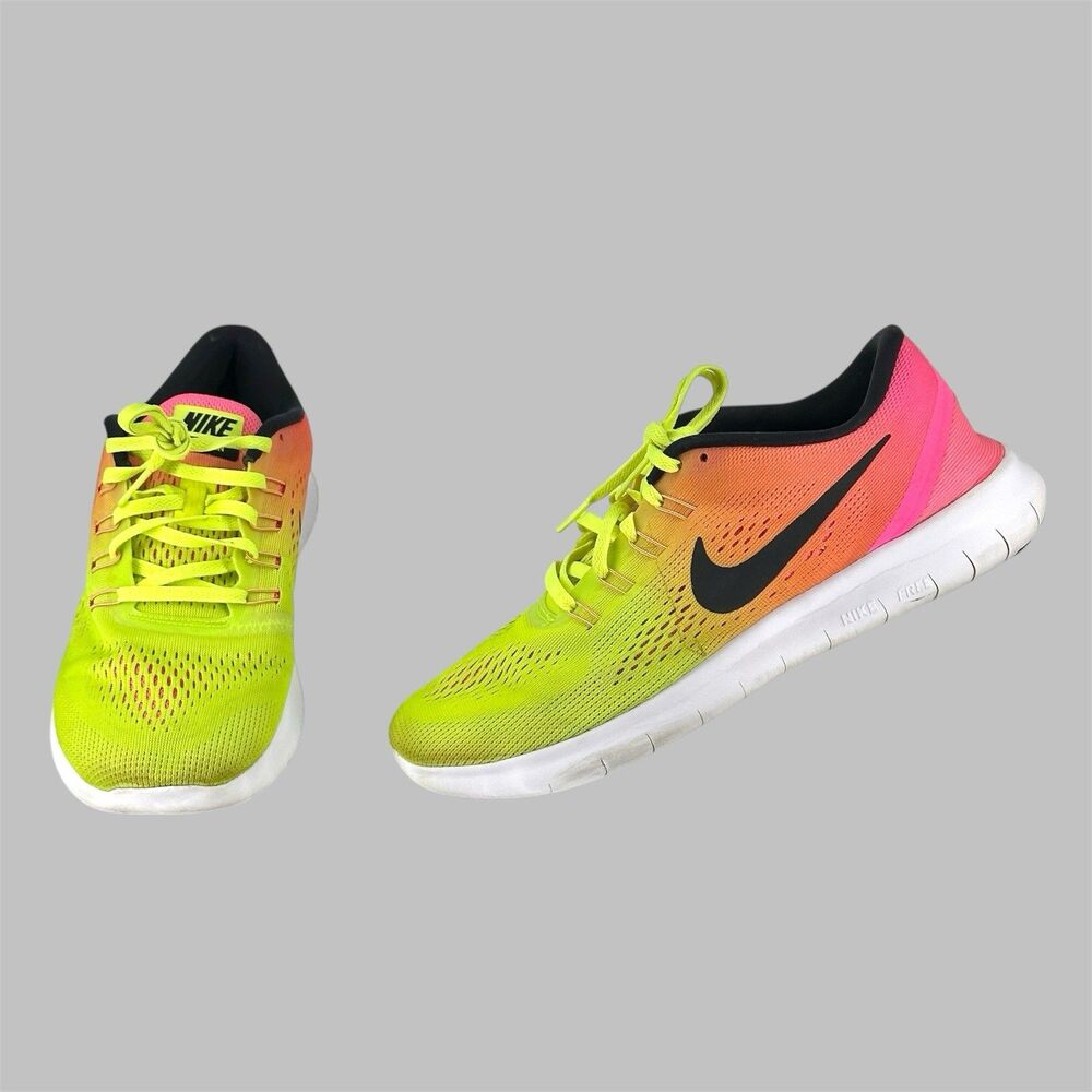 Nike Free RN OC 844629-999 Mens 8.5 Running Shoes Multicolor Athletic Sneakers